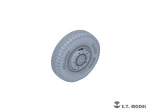画像2: E.T.MODEL[P35-103]1/35 WWII ドイツ重装甲車Sd.Kfz.234用小径ホイール自重変形タイヤセットType.3(3Dプリンター ドラゴン用) (2)