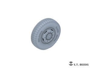画像2: E.T.MODEL[P35-104]1/35 WWII ドイツ重装甲車Sd.Kfz.234用小径ホイール自重変形タイヤセットType.4(3Dプリンター ドラゴン用) (2)