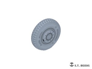 画像2: E.T.MODEL[P35-105]1/35 WWII ドイツ重装甲車Sd.Kfz.234用大径ホイール自重変形タイヤセットType.5(3Dプリンター ドラゴン用) (2)
