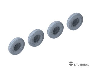 画像5: E.T.MODEL[P35-106]1/35 WWII ドイツ重装甲車Sd.Kfz.234用大径ホイール自重変形タイヤセットType.6(3Dプリンター ドラゴン用) (5)