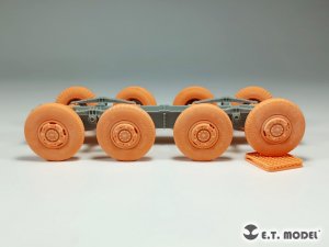 画像3: E.T.MODEL[P35-110A]1/35 WWII ドイツSd.Kfz.234用小径ホイール自重変形タイヤパターン混成仕様セット(3Dプリンター) (3)