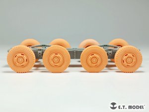 画像2: E.T.MODEL[P35-110B]1/35 WWII ドイツSd.Kfz.234用大径ホイール自重変形タイヤパターン混成仕様セット(3Dプリンター) (2)