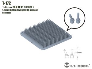 画像1: E.T.MODEL[T-172]汎用 1.0mm高 トグルスイッチ(390個入) (1)