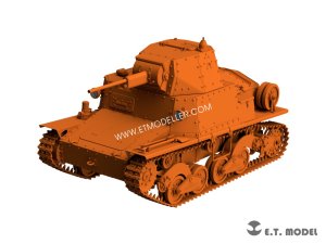 画像2: E.T.MODEL[Z3501]1/35 WWII イタリア L6/40軽戦車 フルキット (2)