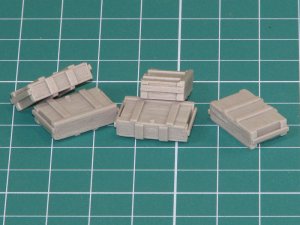 画像2: EUREKA XXL[E-015]WWII独 7.5cm KwK37/StuK37 L/24 木製弾薬箱(5個セット) (2)