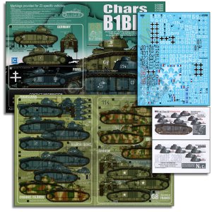 画像1: Echelon[ALT352009]1/35 WWII ドイツ 鹵獲B1 bis戦車 第7SS義勇山岳師団/第223重戦車中隊/第213戦車大隊/第657戦車猟兵大隊/第13竜騎兵連隊/FFI【2026年改訂版】 (1)