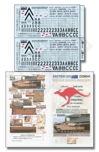 画像1: Echelon[D356041]豪軍 M1A1 AIM　エイブラムス　マーキングデカールセット (1)