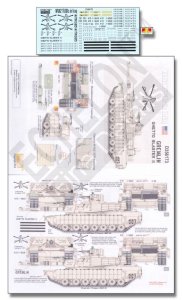 画像1: Echelon[D356173]イラクのM1A2 エイブラムズTUSKI デカールセット (1)