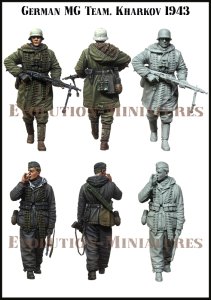 画像2: エボリューション[EM-35219]1/35 WWIIドイツ機関銃チーム 移動する射撃班 ハリコフ1943 (2)