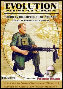 画像2: エボリューション[EM-35024]1/35　アメリカ陸軍 援護射撃を行うヘリパイロット ベトナム (2)