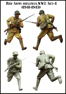画像2: エボリューション[EM-35094]1/35　WWII戦うソビエト兵士(4)前線 1941〜43 (2)