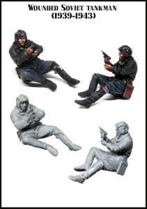 画像2: エボリューション[EM-35168]1/35　WWIIロシア赤軍戦車兵 戦友を援護する戦車兵長 1939〜43 (2)