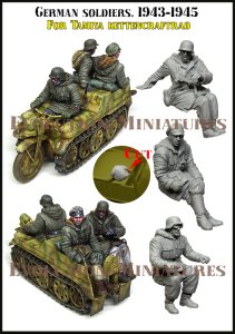 画像2: エボリューション[EM-35249]1/35 WWII ドイツ ケッテンクラートに乗る冬季の兵士 1943-1945(タミヤ ケッテンクラート用) (2)