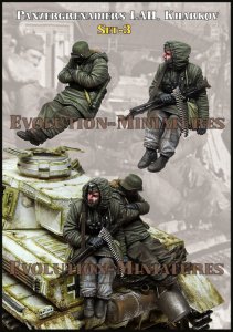画像2: エボリューション[EM-35252]1/35 WWII ドイツ SS師団LAHの装甲擲弾兵 ハリコフ戦 セット3(2体入) (2)
