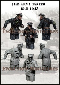 画像1: エボリューション[EM-35256]1/35 WWII 露/ソ 赤軍戦車兵 指揮官 1941-1943 (1)