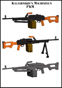 画像2: エボリューション[EMA-35018]1/35　現用ロシア PKM機関銃 (2)