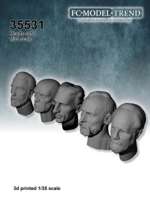 画像1: FC★MODEL[FC35531]1/35 成人男性ヘッドセットNO.2 (1)