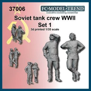 画像1: FC★MODEL[FC37006]1/35 WWII 露/ソビエト 戦車兵セット＃1(2体入) (1)