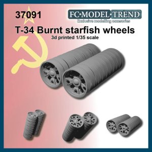 画像1: FC★MODEL[FC37091]1/35 現用 露/ソビエト T-34戦車戦後型 燃え尽きたスターフィッシュ型転輪(1両分) (1)
