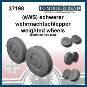 画像1: FC★MODEL[FC37198]sWS Schwerer wehrmachtschlepper, reudas con peso, escala 1/35. (1)