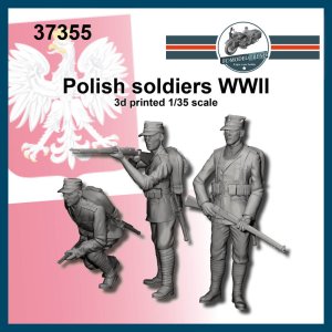 画像1: FC★MODEL[FC37355]1/35 WWII ポーランド軍歩兵セット 進軍(3体入) (1)