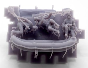 画像3: FC★MODEL[FC72671]1/72 WWII ドイツ 軍用ゴムボート&乗員セット(3体入) (3)