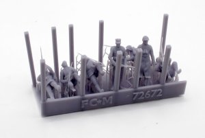 画像2: FC★MODEL[FC72672]1/72 WWII ポーランド軍歩兵セット(7体入) (2)