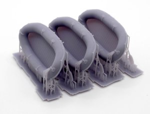 画像2: FC★MODEL[FC72677]1/72 WWII ドイツ 軍用ゴムボートセット(3個入) (2)