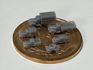 画像2: Fire Starter[FS-UK1]1/700　英軍車両セット　スカウトカー,オースティン,オースティントラック,シボレートラック (2)