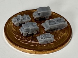 画像4: Fire Starter[FS-UK5]1/700　英軍牽引車両セット (4)