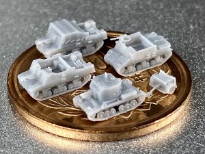 画像2: Fire Starter[FS-UK7]1/700　英軍 自走砲火砲セット　 (2)