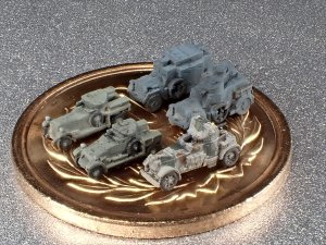 画像2: Fire Starter[FS-WW1_2]1/700　WW1 SET2　装甲車セット (2)