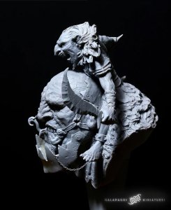 画像8: ガラパゴスミニチュア[GP-B005]1/10胸像 攻城の巨人 (8)