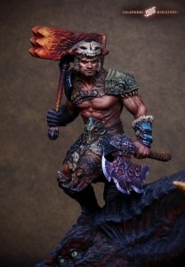画像1: ガラパゴスミニチュア[GP-F01]1/24(75mm) グロゴス 5代目のストーンハンマー所有者 (1)