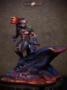 画像2: ガラパゴスミニチュア[GP-F01]1/24(75mm) グロゴス 5代目のストーンハンマー所有者 (2)