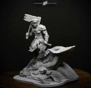 画像7: ガラパゴスミニチュア[GP-F01]1/24(75mm) グロゴス 5代目のストーンハンマー所有者 (7)