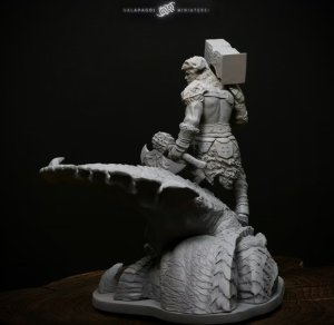 画像8: ガラパゴスミニチュア[GP-F01]1/24(75mm) グロゴス 5代目のストーンハンマー所有者 (8)