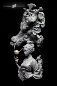画像2: GALAPAGOS MINIATURES[GP-B013]1/10胸像 オリン (2)
