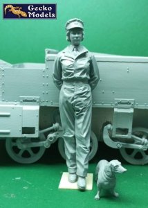 画像2: ゲッコー・モデル[GEC16GM0020]1/16 若き日の女王陛下と犬 (2)