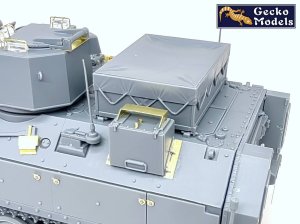画像13: ゲッコー・モデル[GEC35GM0057]1/35 英軍 FV103 スパルタン APC w/ODIN砲塔 (13)