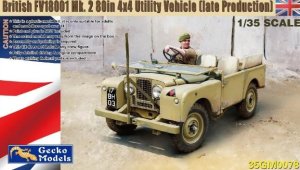 画像1: ゲッコー・モデル[GEC35GM0078]1/35 英国陸軍 FV18001 マークII 80in4x4 ユーティリティビークルw/キャンバストップ (後期型) (1)
