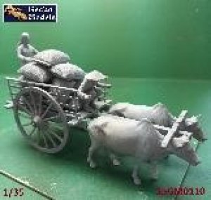 画像2: ゲッコー・モデル[GEC35GM0110]1/35 ベトナム 農民と牛車セット(1960年〜1970年代) (2)