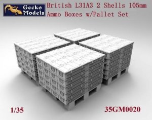 画像2: ゲッコー・モデル[GEC35GM0020]1/35 イギリス軍 弾薬箱 &  パレットセット (2)