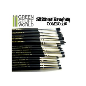 画像3: グリーンスタッフワールド[GSWD-111(1217)]ブラックシリコンシェイパーブラシ サイズ ♯6 ハードタイプ (3)