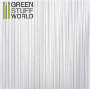 画像1: グリーンスタッフワールド[GSWD-1105]ABS Plasticard - CORRUGATED 0.5mm Textured Sheet - A4 (1)