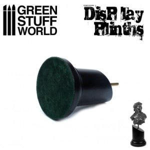 画像3: グリーンスタッフワールド[GSWD-1815]バストモデル用円形展示台直径3.5x7cmブラック (3)