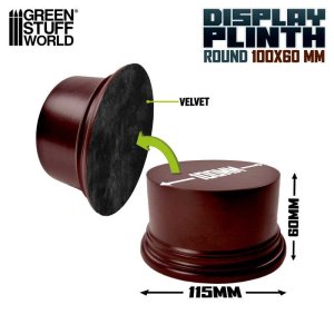 画像2: グリーンスタッフワールド[GSWD-2701]円柱型展示台座10cm径 ヘーゼルナッツブラウン (2)