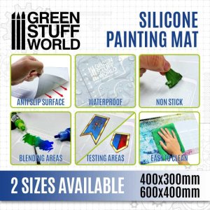画像3: グリーンスタッフワールド[GSWD-2712]Silicone Painting Mat 400x300mm (3)