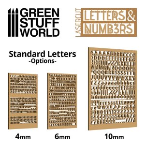 画像3: グリーンスタッフワールド[GSWD-10634]ジオラマ素材 数字セット 10mmサイズ（ボール紙） (3)