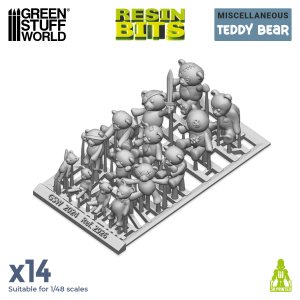 画像3: グリーンスタッフワールド[GSWD-2926]ジオラマアクセサリー テディベアぬいぐるみセット (3)